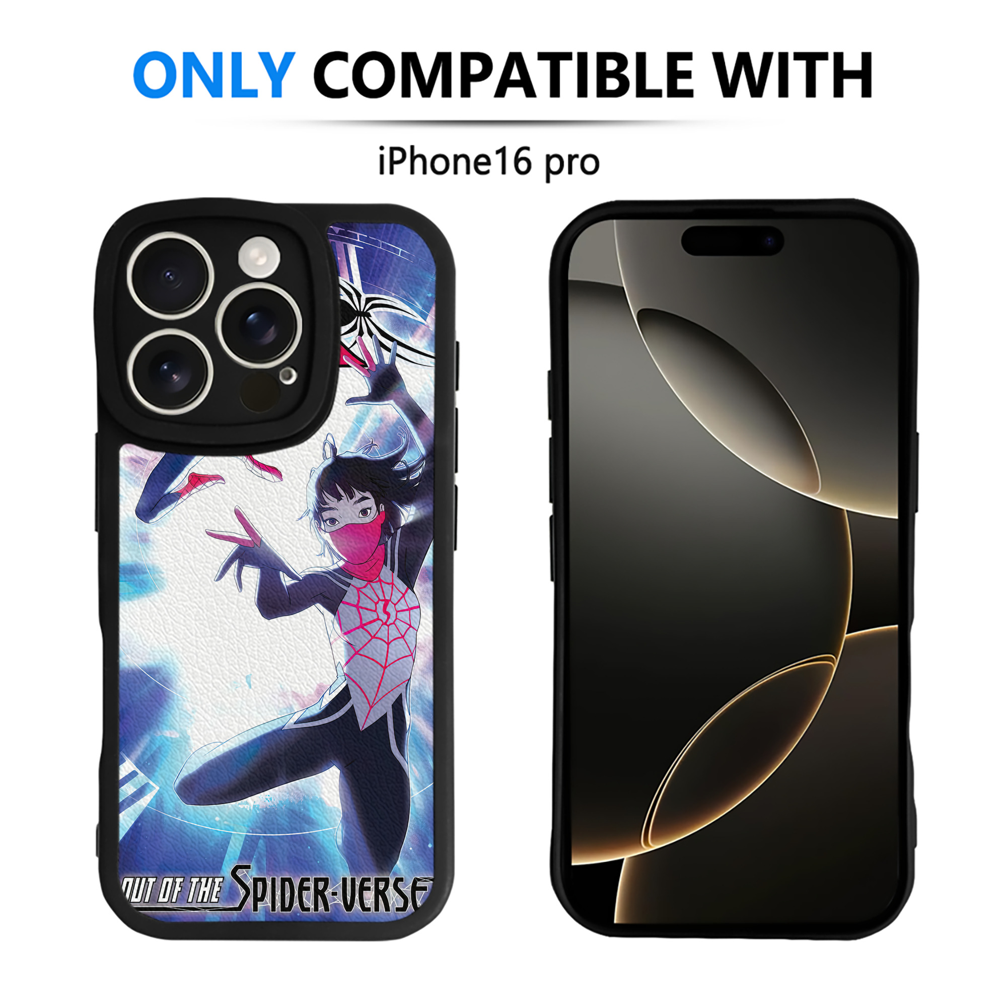 Spider Man スパイダーマン 【iPhone 16シリーズ対応】シリコンスマホケース（レザー調） 材質：シリコン